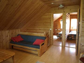 Фото номера Большой коттедж с 4 спальнями и сауной Дома для отпуска Loma-Rantala Cottages г. Тахковуори 6