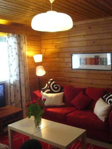 Фото номера Коттедж с сауной и 4 спальнями Дома для отпуска Loma-Rantala Cottages г. Тахковуори 8