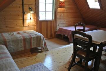 Фото номера Четырехместный номер с общей ванной комнатой Гостевой дом Tahkonhovi Golden Chalet г. Тахковуори 2